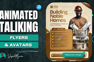 animate your flyer or poster into a talking video ad