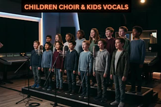 record children choir and kids background vocals for your song