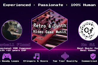 compose retro synth music for your video game without ai