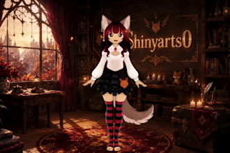 design 2d vtuber models and live2d vtuber model rigging