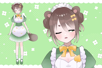 create a custom vtuber model, vtuber design, rig live2d vtuber and anime model