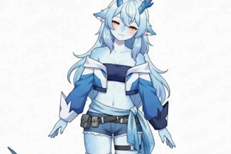 draw and rig 2d vtuber model live2d vtuber anime vtuber model rigging