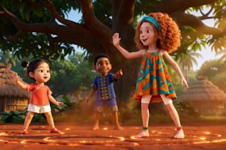 create 2d 3d cinematic ai generated short films, animation for kids