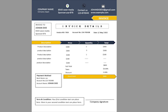 design professional business letterhead, invoice, and stationery in word