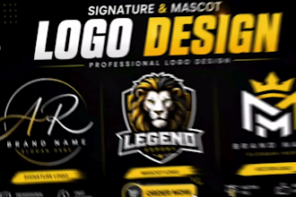 create minimalist vector, signature and mascot logo design