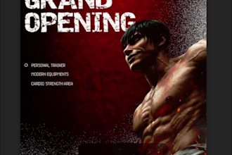 design social media poster for gym and fitness niche