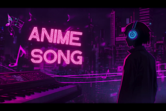 compose an original japanese anime style theme song or ost for your indie game