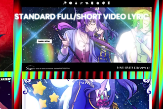 create anime style lyric videos with motion graphics