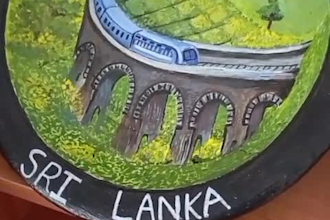 create a handmade sri lankan clay plate artwork
