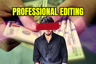 professionally edit your very kind of videos