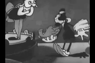 do 2d rubber hose animation bouncing mickey mouse beet boob vintage cartoon