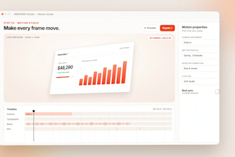 create a saas launch video with premium UI animation