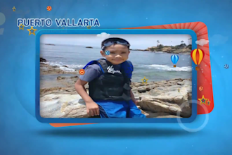 create personalized kids song animation with child name and photo