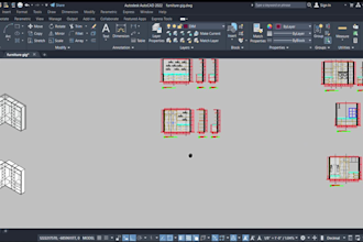 create custom furniture 2d cad drawings and shop drawings for manufacturing
