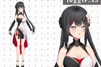 create vtuber avatar model, rig your 2d vtuber vrm vrchat, avatar facial rigging