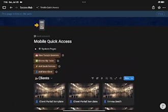 build an advanced notion management system for fitness coaches