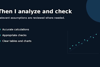perform statistical analysis and explain results