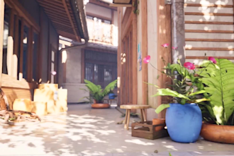 create game ready 3d assets, 3d game environment and VR environments in blender