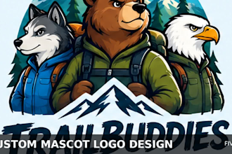 design a unique cartoon mascot logo