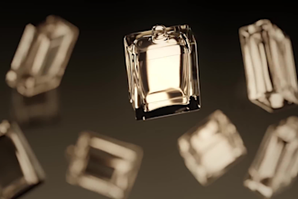 do 3d perfume bottle animation ai luxury product video ai commercial video