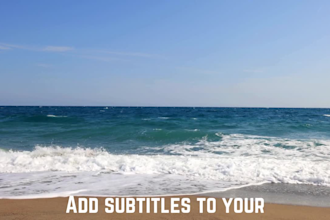 add accurate subtitles and captions to your videos professionally