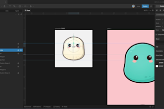 create a rive talking character with lip sync and expressions