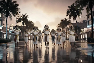 produce realistic ai rap music video hip pop music visual ai rapping music video