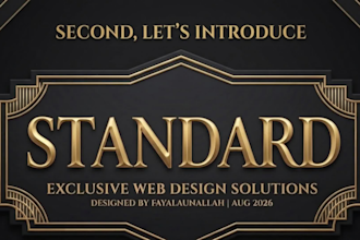 design a luxury bio link website or landing page for your business