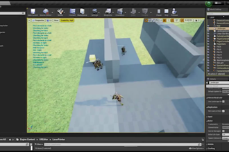 develop a playable ue5 game prototype with blueprints gameplay and ai systems