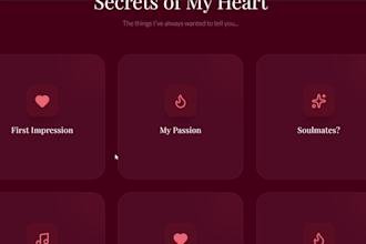 create a stunning, interactive valentine day wishing website for your loved one