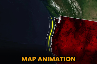 create documentary style map animation like vox and johnny harris