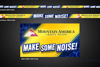 create stadium led ads, ribbon board, football and basketball sports arena ads