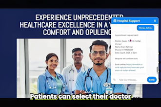 build medical website with free ai chatbot, mobile app and appointment booking