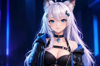 create a 3d vtuber model and vrchat avater with rigging