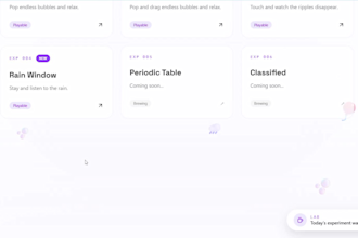 build a fun interaction website with animation