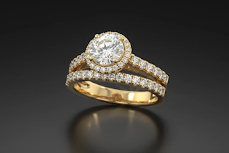 design custom 3d engagement and bridal ring cad models for 3d printing