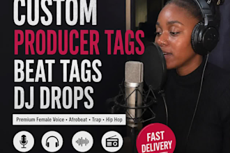 create custom producer tags, beat tags, and dj drop