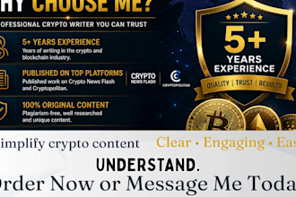 write crypto articles blockchain blog posts and web3 content
