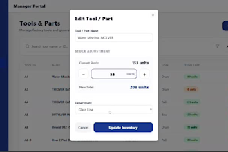 develop a custom inventory management web app for your business