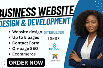 build sitebuilder drupal joomla ionos business website design development