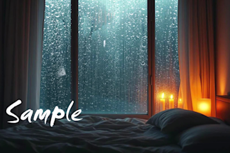 create relaxing rain drops on glass videos for meditation
