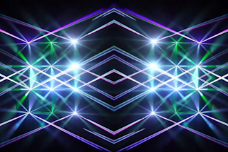 custom dj visual, vj loops, dj set, music visualizer, led stage screen animation