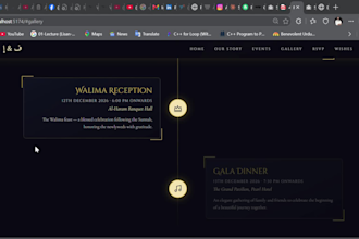build a custom digital wedding invitation website