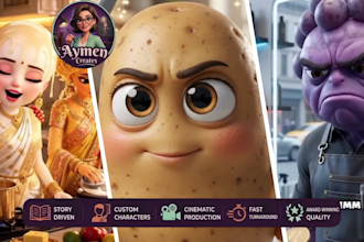 create viral ai food character animation videos for reels and shorts