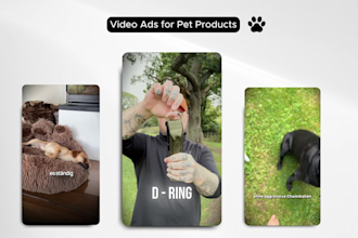 create pet products video ads for ecom brand shopify