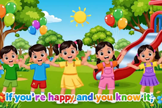 create 2d cartoon animation for kids