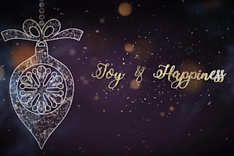 create a stunning christmas video greeting in 24 hours