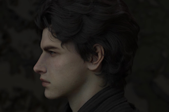 create a realistic xgen hair for metahuman, hair grooming and 3d game models
