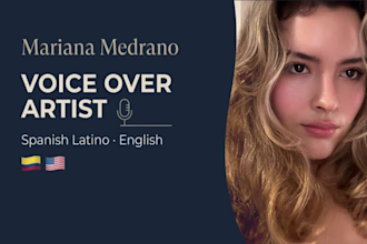 commercial voice over for radio, TV in spanish and english