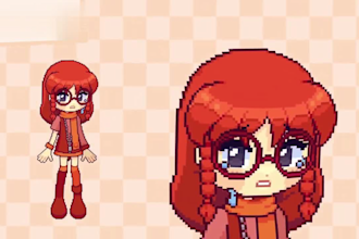 design and rig live2d pixel art